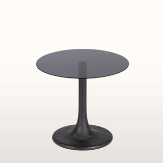 Black & Glass Side Table in Tables from Oriana B. www.orianab.com