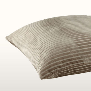 Corduroy Velvet Cushion | Griege | 60x60 in Homewares from Oriana B. www.orianab.com