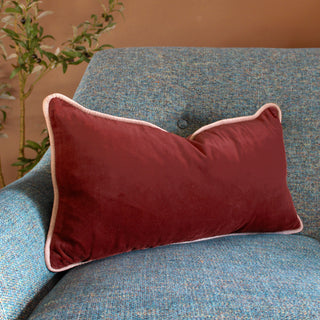 Velvet Cushion | Henna | 30X60 in Homewares from Oriana B. www.orianab.com
