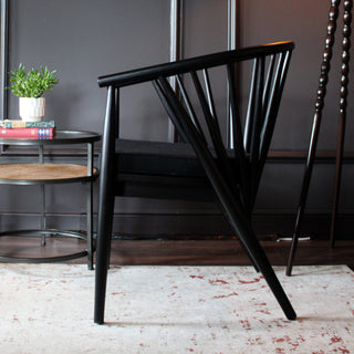 Black Wood Frame Armchair in Furniture from Oriana B. www.orianab.com