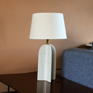 Geometric Base Table Lamp | White ShadeOriana BLighting