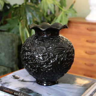 Elme Glass Factory | Dark Green Decorative Vase in Homewares from Oriana B. www.orianab.com