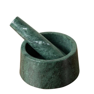 Green marble pestle and mortar in Homewares from Oriana B. www.orianab.com