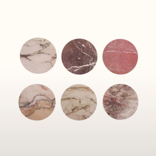 Muted Grey Marble Coasters | Set of 4 in Homewares from Oriana B. www.orianab.com