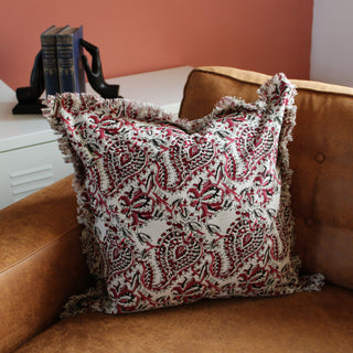 Pink & White Patterned Cushion | 50x50Oriana BHomewares