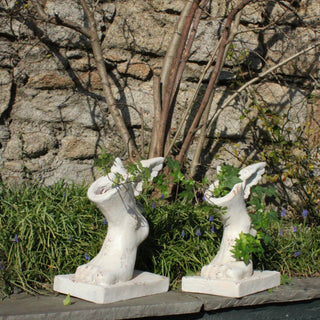 Rustic Stone Effect Winged Foot Planters | Set of 2Oriana BOutdoor