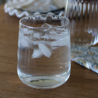 Set of 4 Ribbed Tumblers in Glasses from Oriana B. www.orianab.com