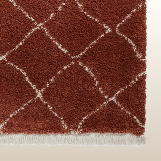 Boho-Teppich in Weiß und Schwarz | 4 Größen verfügbar