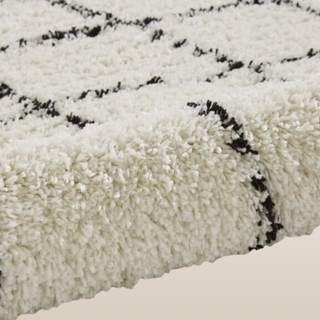 Boho White & Black Rug | 5 sizes available
