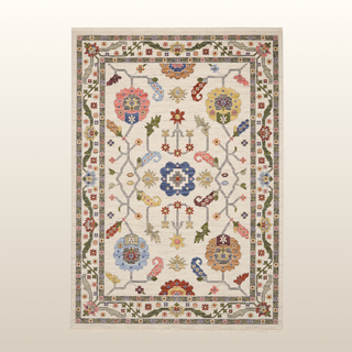 Suzani Silver | Wool Blend Rug