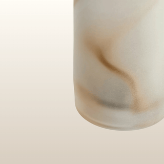 Fluted Natural Glass Vase