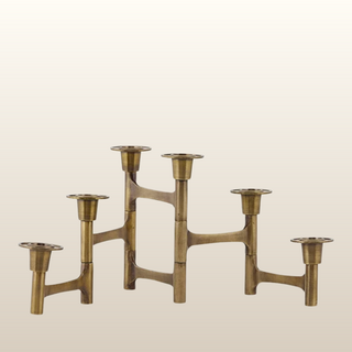 Large Brass Candle Holder