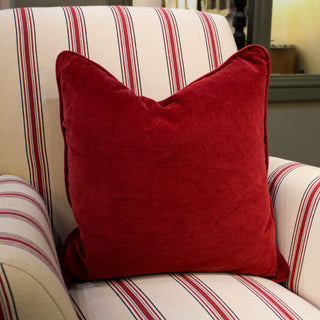 Pippa Velvet Cushion | Burgundy | 50x50
