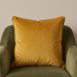 Pippa Velvet Cushion | Mustard | 50x50
