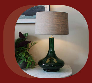 Green Lamp | Irish Lighting Shop | Oriana B | Shop Online or In Store in Dublin