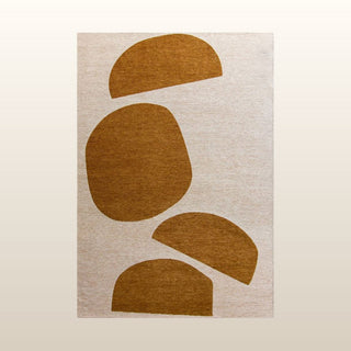 Abstract Shape Rug | Dark Mustard | 2 Sizes in Homewares from Oriana B www.orianab.com