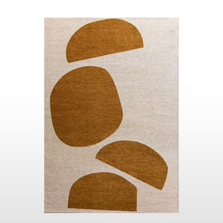 Abstract Shape Rug | Dark Mustard | RETURN in Outlet from Oriana B. www.orianab.com