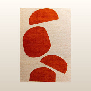 Abstract Shape Rug | Red | 2 Sizes in Homewares from Oriana B www.orianab.com
