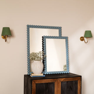 Amelia Bobbin Mirror | Sky Blue in Mirrors from Oriana B www.orianab.com