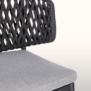 Anthracite Woven Back Garden Chair in Outlet from Oriana B www.orianab.com