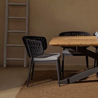 Anthracite Woven Back Garden Chair in Outlet from Oriana B www.orianab.com