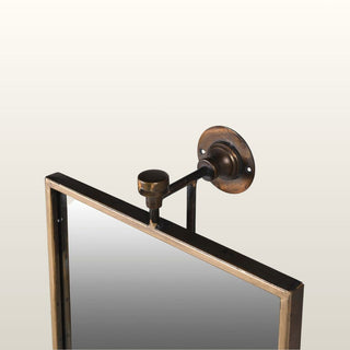 Antique Brass Wall Mirror on Pivot in Mirrors from Oriana B www.orianab.com