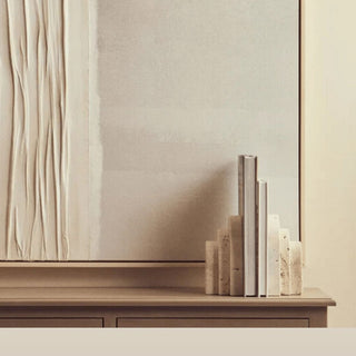 Arched Travertine Bookends | Set of 2 in Homewares from Oriana B www.orianab.com
