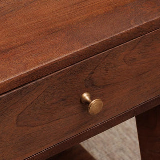 Bedside Table with Single Drawer and Brass Pull in Furniture from Oriana B www.orianab.com