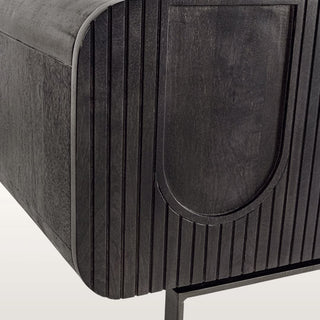 Black 3 Door Decorative TV Cabinet in Furniture from Oriana B www.orianab.com