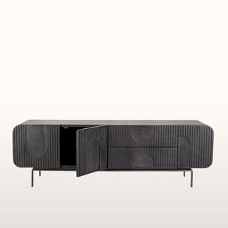 Black 3 Door Decorative TV Cabinet in Furniture from Oriana B www.orianab.com