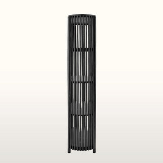 Black Curved Slatted Bookcase in Furniture from Oriana B www.orianab.com