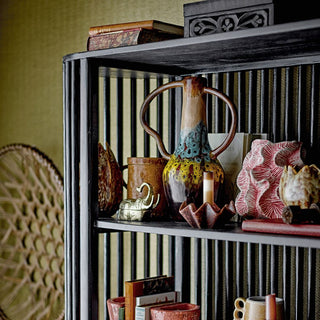 Black Curved Slatted Bookcase in Furniture from Oriana B www.orianab.com