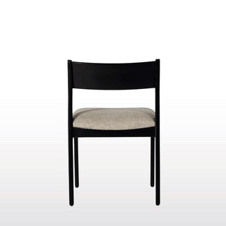 Black Dining Chair | Natural Linen in Furniture from Oriana B www.orianab.com