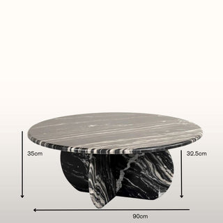 Black Marble Coffee Table in Furniture from Oriana B www.orianab.com