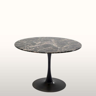 Black Marble Effect Tulip Dining Table in Furniture from Oriana B www.orianab.com