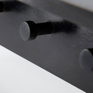 Black Minimalist Wooden Coatrack in Homewares from Oriana B www.orianab.com