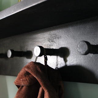 Black Minimalist Wooden Coatrack in Homewares from Oriana B www.orianab.com