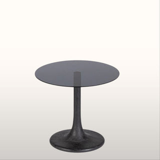 Black & Smoke Glass Side Table in Furniture from Oriana B www.orianab.com