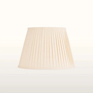 Black Wood Floor Lamp | Neutral Pleated Lampshade in Lighting from Oriana B www.orianab.com