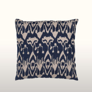 Blue IKAT Cushion | 45x45 in Homewares from Oriana B www.orianab.com