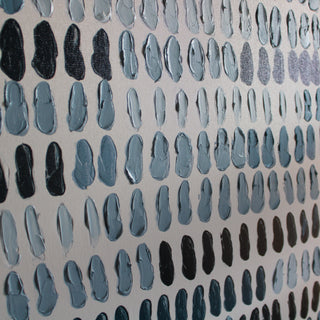 Blue Textured Dashes Canvas Art | 90cm X 120cm in Homewares from Oriana B www.orianab.com
