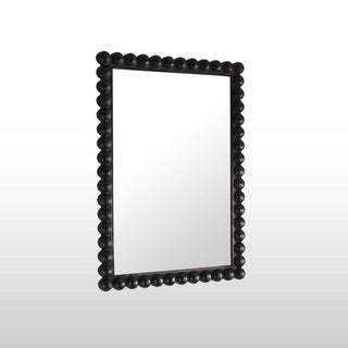 Bobbin Rectangular Mirror Black 50X70 in Mirrors from Oriana B www.orianab.com