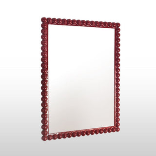 Bobbin Rectangular Mirror | Burgundy in Mirrors from Oriana B www.orianab.com