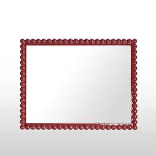 Bobbin Rectangular Mirror | Burgundy in Mirrors from Oriana B www.orianab.com