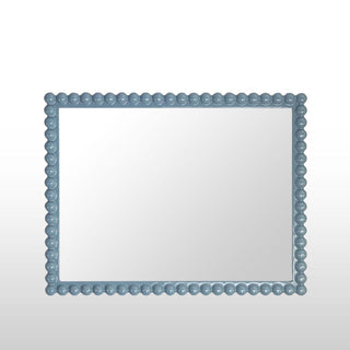 Bobbin Rectangular Mirror Light Blue in Mirrors from Oriana B www.orianab.com