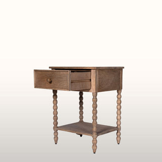 Bobbin Side Table | Light Wood in Furniture from Oriana B www.orianab.com