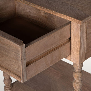 Bobbin Side Table | Light Wood in Furniture from Oriana B www.orianab.com
