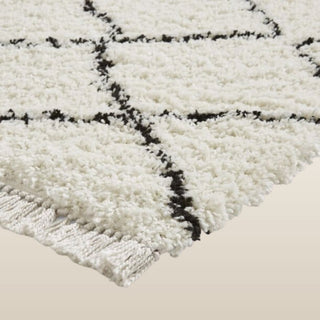 Boho White & Black Rug | 5 sizes available in Homewares from Oriana B www.orianab.com