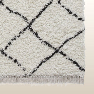 Boho White & Black Rug | 5 sizes available in Homewares from Oriana B www.orianab.com