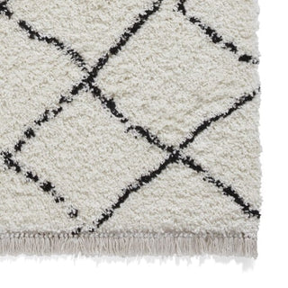 Boho White & Black Rug | 5 sizes available in Homewares from Oriana B www.orianab.com